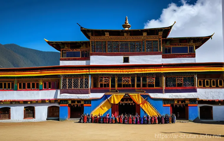 부탄의 새로운 호텔 리뷰 - A breathtaking panoramic shot of the majestic Himalayas in Bhutan, featuring the iconic Paro Taktsan...